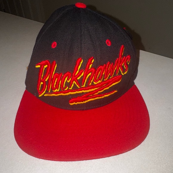 Vintage Zephyr Chicago Blackhawks SnapBack Ballcap Hat - Picture 1 of 4
